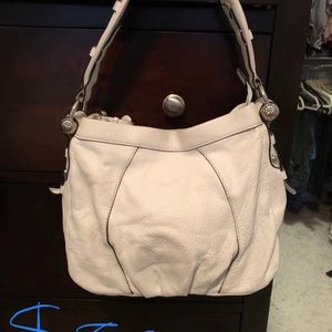 White B. Makowsky shoulder bag